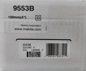 Máy Mài Góc Cầm Tay Makita 9553B - Angle Grinder - 100MM/710W/Công Tắc Đuôi - Mài Bề Mặt/Cắt/Chà Nhám Vật Liệu - [ Máy Chính Hãng ]