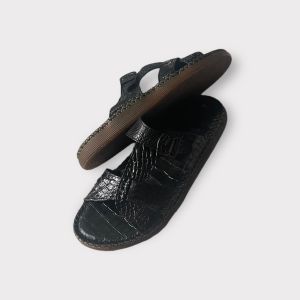 Dép Nam Quai Ngang Da Cá sấu 💯 Đan Viền Đi Rất Êm chân