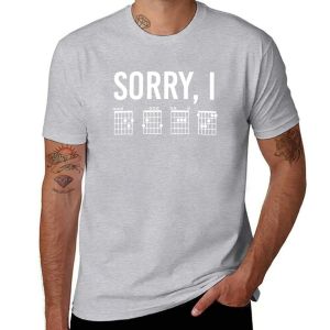 Sorry I DGAF Funny Guitar Chords Hidden Message Funny Guitar Music Gifts T-Shirt Cute Tops Plain T Shirts Men Clothing Top Tees