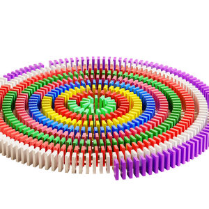 FUZAO | Childrens Educational Dominoes Competition Use Large 1000 Pieces