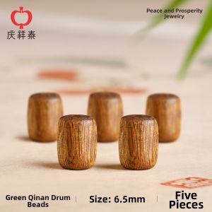 QINGXIANGTAI | Natural Agarwood Beads Necklace Bracelet DIY Accessories