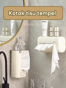 Angola Kotak Tisu Tempel Toilet D81 Tempat Penyimpanan Tisu WC / Dapur / Elegant Tissue Box