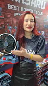 🍃ลมแรงสุด🍃 พัดลมไร้สาย 10 นิ้ว MASARU รุ่น SCFP-910 พัดลมแบต 20V หมุนได้ 100° มีไฟ LED 3 ระดับ พัดลมแบต พัดลมตั้งโต๊ะ พัดลม พัดลมแคมป์ปิ้ง