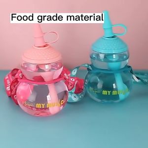 BOTOL MINUM TUTUP CORONG KLX 114/BOTOL UNIK MY MUSIC FREE TALI SEDOTAN