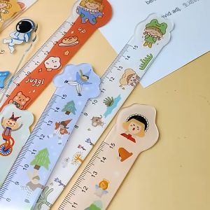 Gratis Ongkir - Penggaris Lucu 15 Cm / Penggaris Plastik Funny Karakter / Penggaris Sekolah Kantor