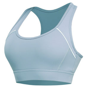 New Sportswear Sports Bra Womens Running Yoga Clothes Breathable Shockproof Gathered Backless Seamless Wireless Sports Bra