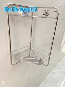 Kệ inox phòng tắm. kệ góc inox. kệ góc 2 tầng inox giá rẻ