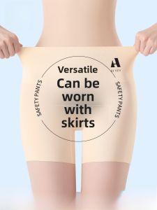 Miiow | Cat Woman Safety Pants Underwear High Waist Ice Silk Seamless Womens Skirt Set 2025 New Style Prevent Exposure Bottoming Pants