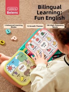 beiens | Toddler English Early Education Audio Pen Reading Toy 108 Words