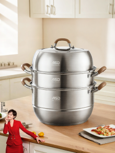 ASD | Stainless Steel Multi-layer Thickened Steamer Pot Three Layers