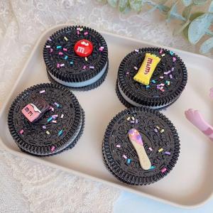 Internet Celebrity Artificial Oreo Cookies Squeezing Toy Pressure Reduction Toy Artificial TPR Candy Toy Creative Decompression Toy Mud