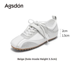 Agsdon | Silver Inner Heel Lift Summer Womens Ballet Training Shoes