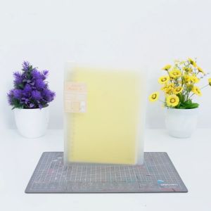Vivid Lose Leaf Binder Deli Binder A5/B5 60 Halaman Warna Pastel Binder Kampus Untuk Sekolah Kantor ATK QHB560 QHA560