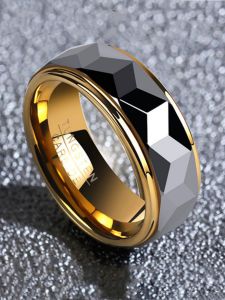 แหวนเงินเทาทรงเรขาคณิตสำหรับผู้ชายและผู้หญิง แหวนเงินเทาแบบสวมได้สำหรับเด็กและเยาวชน แหวนเงินเทาสไตล์เกาหลี