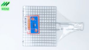 Vỉ kẹp nướng thịt inox chống rỉ sét kích thước 290x240mm