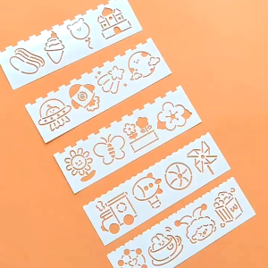 Hand Draw Ruler Cartoon Hand Painted Ruler Cute Stationery Student Drawing