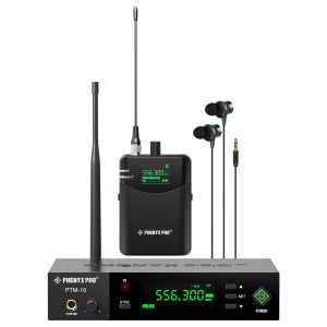 Phenyx Pro PTM-10 GEN2 Auto Scan Stereo Wireless in Ear Monitor System UHF 500MHz for Stage Studio