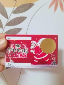 10 pcs Scratch It Christmas Card