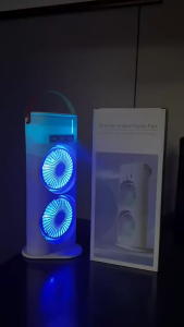 Oscillating mist fan with Remote control Table fan USB Rechargeable Portable Fan Camping jisulife fan Cooling Desk Fan