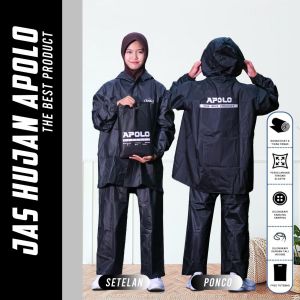 JAS HUJAN RAINCOAT SETELAN PRIA DAN WANITA ANTI AIR ANTI REMBES ANTI BOCOR BY APOLO