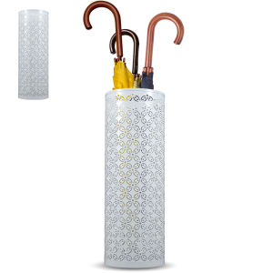 Metal Umbrella Holder Free Standing Umbrella Stand Rack Decorative Umbrella Holder Bin Multipurpose Walking Sticks Holder