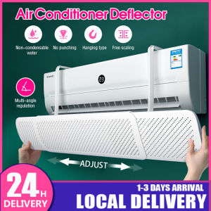 Air Conditioner Windshield Adjustable Prevent Direct Wind Air Baffle Block Foldable Aircon Deflector Wall-Mounted Universal Wind Shield Widened Alat Pesongan Udara 空调挡风板