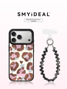 Smyideal | Magnetic Cell Phone Case Pink Leopard Print