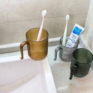 Surprice Gelas Salur Diamond 250ML / Gelas Gagang Plastik / Cangkir Minum / Gelas Kumur / Tempat Odol