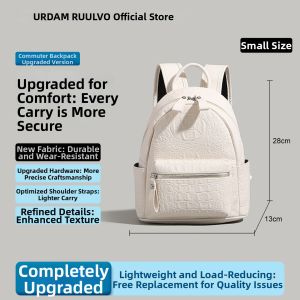 URCDN RDALVO | Alligator Pattern Leather Backpack for Women Students Travel Work