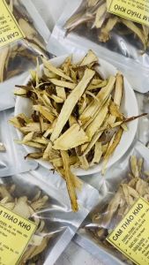 Cam thảo khô trà cây cam thảo thanh nhiệt (100g) thơm ngon đẹp đóng túi zip tiện sử dụng