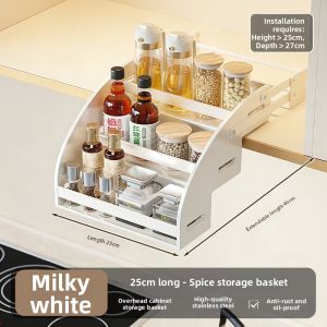 TIJU | Pull-down Storage Rack for Seasonings