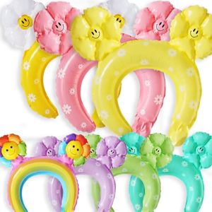 Balon Bando Bunga Pastel & Balon Foil Bando Daisy Macaron