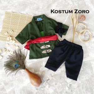 karnaval series/kostum Zoro/kostum anak unik/baju karnaval anak laki laki