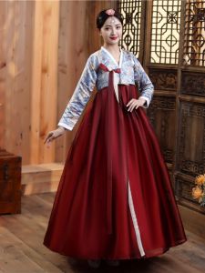 Traditional Korean Womens Costume Performance Dance Outfit Ancient Ceremony Court Photography New Style Korean Ethnic Group