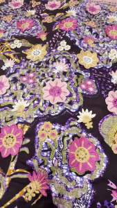 2026 Hot Popular Ankara Wax Lace Fabric 5 yards African Nigerian 100% Cotton Wax Print Fabric Guipure Lace With Wax