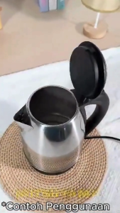 TEKO LISTRIK 1.8 Liter MITSUYAMA MS-TL01 Otomatis - Pemanas Air Stainless Steel ANTI KARAT - Kettel Elektrik - Electric Thermos Kettle - MUG Mitsuyama Ms-Tl01 - Mug Electric Heating Cup Termos Kapasitas 1.8 Lt UKURAN BESAR~BRO