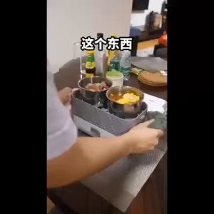 2L Portable Electric Lunch Box Heating Double Layer Stainless Multifunctional Cooker