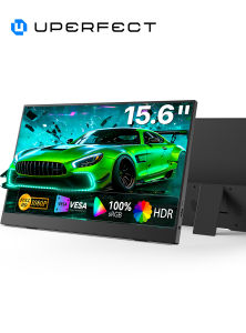 UPERFECT | UPERFECT Portable Monitor 15.6" 100% sRGB 1080P Ultra-Slim IPS Display Built-In Stand Dual Speakers Gaming Screen for Laptop PC