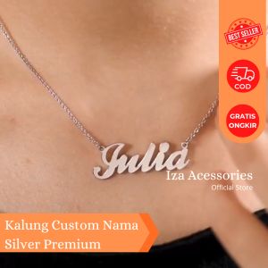 Kalung Custom Nama Silver Anti Karat
