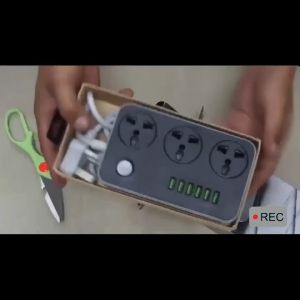 【Hot selling】 6 USB Port 3 Universal Power Strip Extension Plug Power Socket Electric Sockets Elektrik Soket Extension Cords Power Socket (3.4A) Fast Charging 6 USB Extension 3 Socket Plug Ports & 2M Cable Power Strip