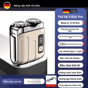 MONLEYTA | Máy tỉa lông điện tử chất lượng Đức mới 2025 du lịch mini cho nam cầm tay tặng bạn trai máy loại bỏ lông cằm