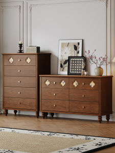 HESHIBOYA | Vintage Solid Wood Storage Drawer Cabinet