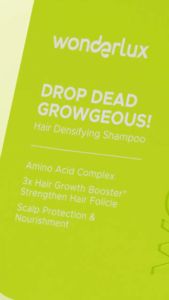 Wonderlux Drop Dead Growgeous! Series Densifying Hair Serum Hair Growth 75ml | Shampoo 250ml