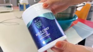 ผงขจัดคราบบ้าน 500 กรัม ผงทำความสะอาดเตาแก๋ส ผงทำความสะอาดอเนกประสงค์ MOF Chef