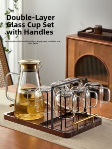 Baroquehouse | Heat Resistant Borosilicate Double Layered Glass Cup Set