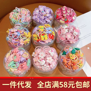 Cute Cartoon Hair Ties for Kids Baby Hair Bands Elastic Hair Ropes for Girls Hair Accessories that Dont Damage Hair