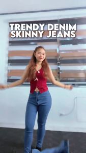 919 JEANS: Highwaist Stretchable Korean Comfortable Casual Slim Fit Jeans Tight Hip Skinny Pants Fashion Womenswear Maong Denim Bottom Pants: Waist Size 25\" to 40\"