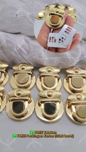 Aksesoris Tas Variasi V198 & V052: Kunci Sodok / Slop / Buckle NEKEL CHROME - Aksesoris Tas IMPORT