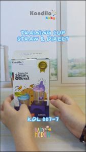 KANDILA TRAINING CUP STRAW & DIRECT / KDL 007-7 / BOTOL MINUM ANAK / GELAS BAYI / GELAS MINUM ANAK ANAK LUCU