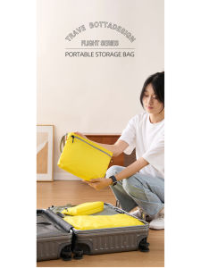 Travel Fitness Dirty Clothes Storage Bag Waterproof Lightweight Luggage Organizer Bag Zipper Underwear Toiletries Storage Bag